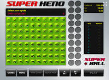 Tom Horn Gaming Super Keno Screenshot